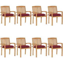vidaXL 3073288 8-pack Garden Dining Chair