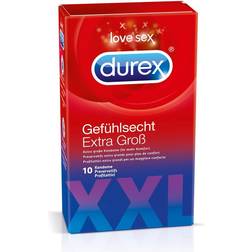 Durex Gefühlsecht Extra Grob 10-pack