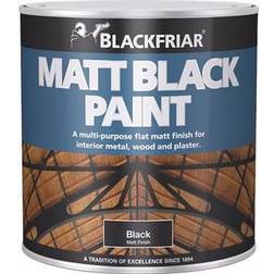 Blackfriar Matt Metal Paint, Wood Paint Black 0.25L