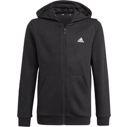 Adidas Boy's Essentials Full-zip Hoodie - Black/White (GN4020)