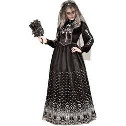 Widmann Skeleton Bridal Costume Black