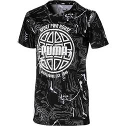 Puma Alpha Boy's Tee - Puma Black (580231-001)