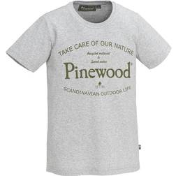 Pinewood Kid's Pinewood Save Water T-shirt - Light Grey Melange (1-65690454216)