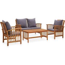 vidaXL 3057979 Lounge-Set, 1 Tisch einschl. 2 Stühle & 1 Sofas