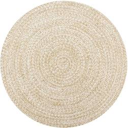 vidaXL Jute Hvid, Sort, Naturfarvet 120cm