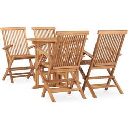 vidaXL 3059980 Set da pranzo per patio, 1 Tavolo incluso 4 Sedie