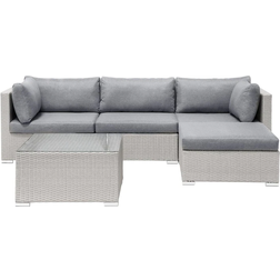 Beliani Sano II Lounge-Set, 1 Tisch einschl. 3 Sofas