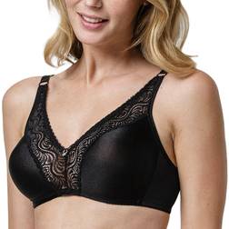 Abecita Glitter Moulded Soft Bra - Black