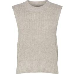 Only Paris Knitted Waistcoat - Pumice Stone