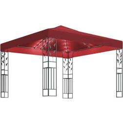 vidaXL Gazebo with String Lights 3x3 m