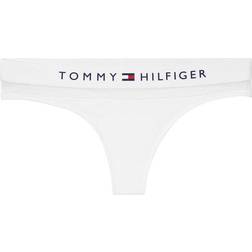 Tommy Hilfiger Mesh Detail Thong - White