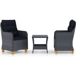 vidaXL 3060180 Loungesæt, 1 borde inkl. 2 stole