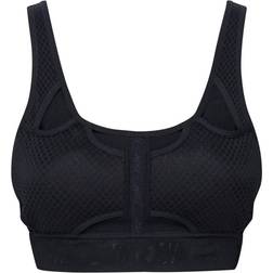 Nike Swoosh UltraBreathe Bra - Black/Dark Smoke Grey