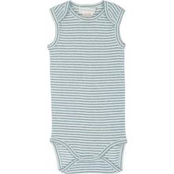 Serendipity Baby Tank Stripe - Lake Blue/Offwhite