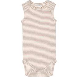 Serendipity Baby Tank Stripe - Oat/Off White