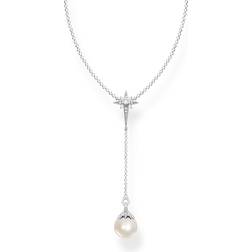 Thomas Sabo Star Necklace - Silver/Pearl/Transparent