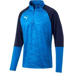 Puma CUP Training Core 1/4 Zip Top Sweatshirt Men - Electric Blue Lemonade/Peacoat