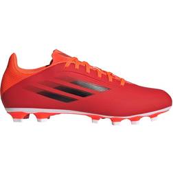 adidas X Speedflow.4 Flexible Ground Cleats - Red/Core Black/Solar Red