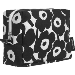 Marimekko Vilja Mini Unikko Trousse de toilette, blanc noir Noir