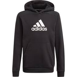 Adidas Boy's Logo Hoodie - Black/White (GJ6633)