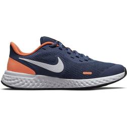 Nike Revolution 5 GS - Midnight Navy/Orange/White