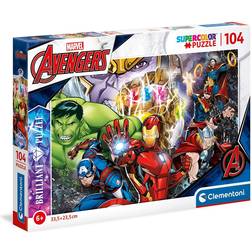 Clementoni Supercolor Marvel Avengers Brilliant 104 Pieces