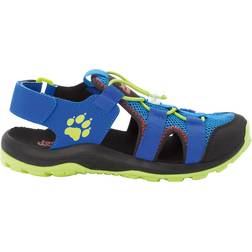 Jack Wolfskin Kid's Outdoor Action Sandal - Blue/Lime