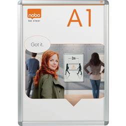 Nobo Premium Plus A1 Poster Frame Sign Holder with Snap Frame Ram