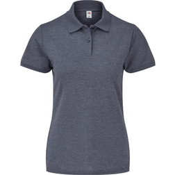 Fruit of the Loom Dames-Fit Poloshirt Korte Mouwen - Donkergrijs