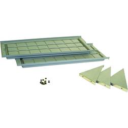 Palram Set of Greenhouse Shelves 2-pack Acero inoxidable, Aluminio