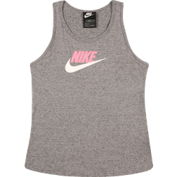 Nike Jersey Tank Top Kids - Carbon Heather/Sunset Pulse