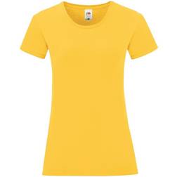 Fruit of the Loom Women's Iconic T-Shirt - Sunflower Yellow