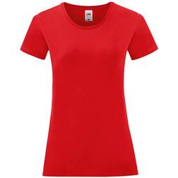 Fruit of the Loom Women's Iconic T-Shirt - Red