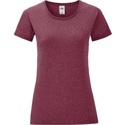 Fruit of the Loom Women's Iconic T-Shirt - Heather Burgundy