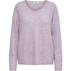 Only V-Neck Knitted Sweater - Purple/Lavender