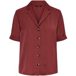Only Sky Short Sleeved Shirt - Brown/Spiced Apple