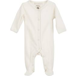 Serendipity Newborn Rib Suit - Offwhite Pointelle (P877)