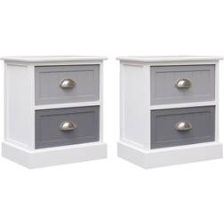 vidaXL Nightstands Bedside Table 28x38cm