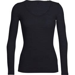 Icebreaker Siren Longsleeve Met Lange Mouwen - Zwart