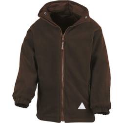 Result Kid's Reversible Storm Stuff Anti Pilling Fleece Waterproof Jacket - Brown