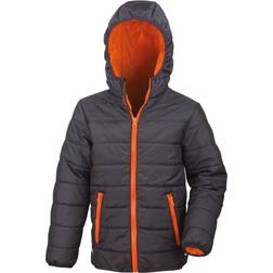 Result Junior/Youth Padded Jacket - Black/Orange (R233J-Y)