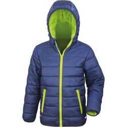 Result Junior/Youth Padded Jacket - Navy/Lime (R233J-Y)