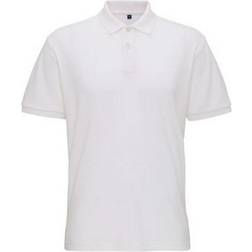 ASQUITH & FOX Super Smooth Knit Polo Shirt - White