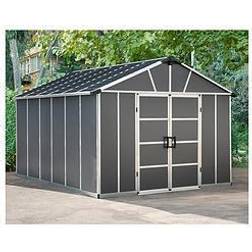 Palram Yukon 11X13.1 Dark Grey Shed+Floor Wpc (Área de construcción )