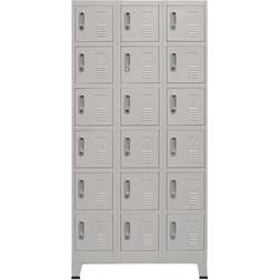 vidaXL Locker Cabinet Storage Cabinet 35.4x70.9"