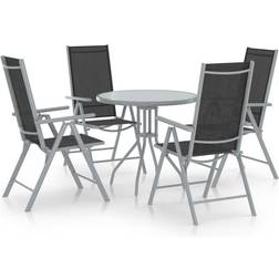 vidaXL 3070657 Juego de comedor de patio, 1 Mesa incl. 4 Sillas