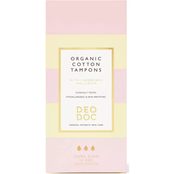 DeoDoc Organic Cotton Tampons Super 14-pak