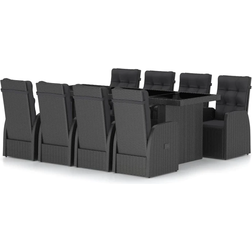 vidaXL 3059343 Matgrupp, 1 Bord inkl. 8 Stolar