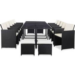 vidaXL 46420 Essgruppe, 1 Tisch einschl. 10 Stühle