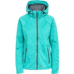 Trespass Angela Softshell Jas - Turquoise/Groen
